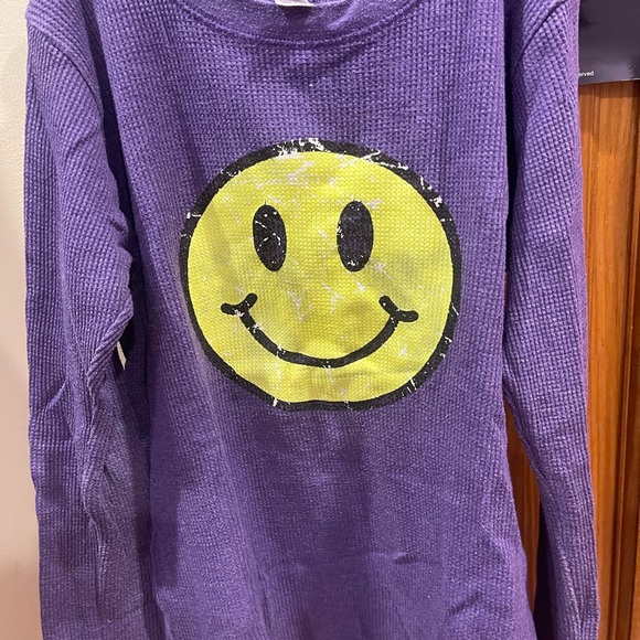 Royal apparel kids‎ purple waffle knit thermal shirt - Picture 2 of 4